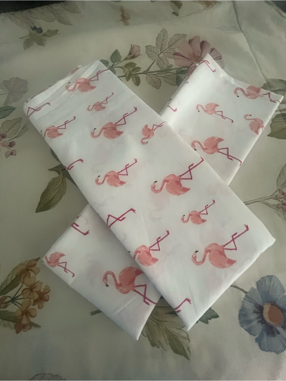 Pink Flamingo Cotton Standard  Pillowcases -By Martha Stewart